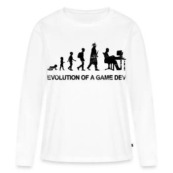 Development of a game developer - Women's Premium Organic Long Sleeve Shirt - white - Front - Julia (174cm)