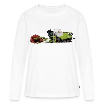 Combine harvester 630 - Women's Premium Organic Long Sleeve Shirt - white - Front - Julia (174cm)
