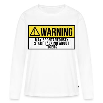 Tiger Tiger Tiger - Frauen Premium Bio Langarmshirt - Weiß - Vorne - Julia (174cm)