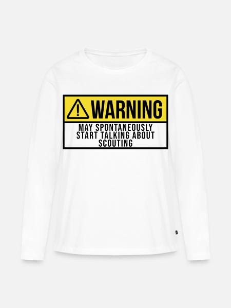 Scout Scout Scout - Women's Premium Organic Long Sleeve Shirt - white