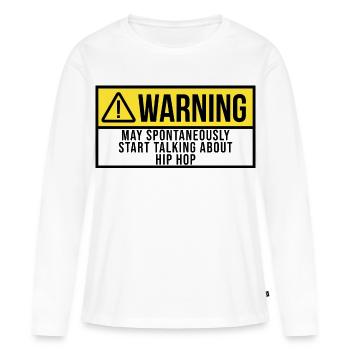 Hip Hop Hip Hop Hip Hop - Women's Premium Organic Long Sleeve Shirt - white - Front - Julia (174cm)