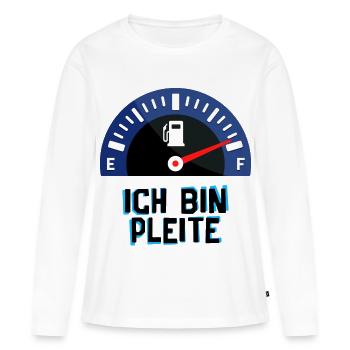 Station-service Essence Énergie Ravitaillement en carburant Électricité - T-shirt manches longues Premium bio Femme - blanc - Devant - Julia (174cm)