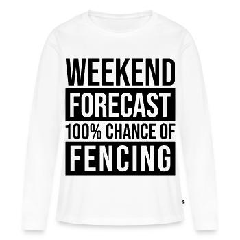 Escrime Escrime - T-shirt manches longues Premium bio Femme - blanc - Devant - Julia (174cm)