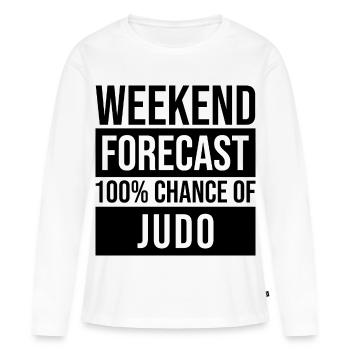 Judo Judo - T-shirt manches longues Premium bio Femme - blanc - Devant - Julia (174cm)