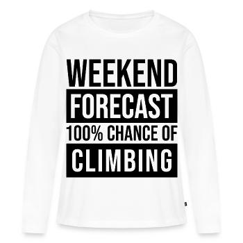 Climber - Women's Premium Organic Long Sleeve Shirt - white - Front - Julia (174cm)