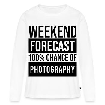 Fotografie Fotografie Fotografie - Frauen Premium Bio Langarmshirt - Weiß - Vorne - Julia (174cm)