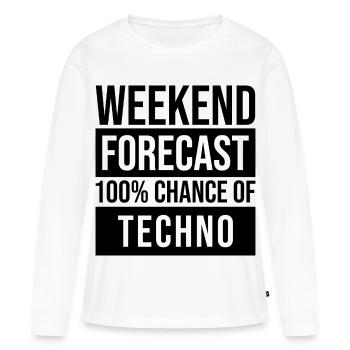 Techno Techno Techno - Women's Premium Organic Long Sleeve Shirt - white - Front - Julia (174cm)