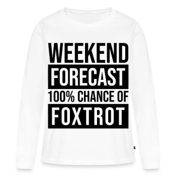 Foxtrot Foxtrot Foxtrot - T-shirt manches longues Premium bio Femme - blanc - Devant - Julia (174cm)