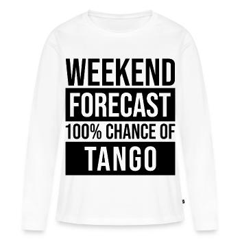 tango - T-shirt manches longues Premium bio Femme - blanc - Devant - Julia (174cm)