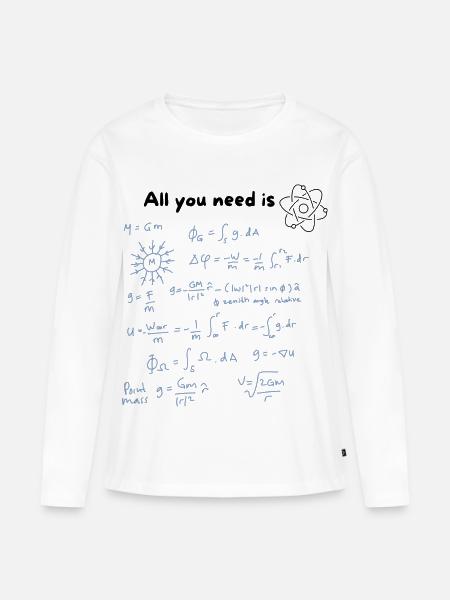 All you need - Frauen Premium Bio Langarmshirt - Weiß