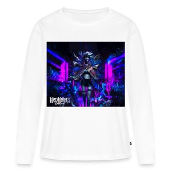 graffiti punk anime - Frauen Premium Bio Langarmshirt - Weiß - Vorne - Julia (174cm)