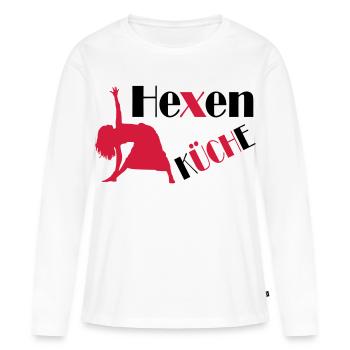 Ingrédients magiques - T-shirt manches longues Premium bio Femme - blanc - Devant - Julia (174cm)