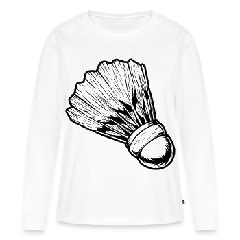 Volant - T-shirt manches longues Premium bio Femme - blanc - Devant - Julia (174cm)