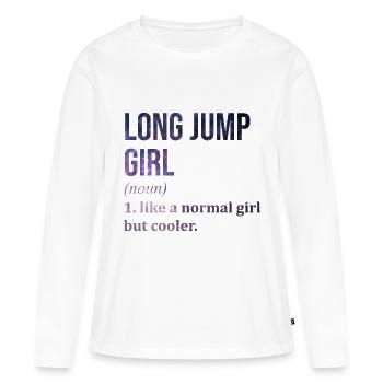 Long Jump Long Jump Long Jump - Women's Premium Organic Long Sleeve Shirt - white - Front - Julia (174cm)