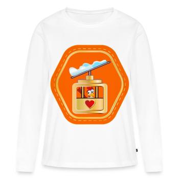 REMONTÉES MÉCANIQUES SKI - WINTER HÜHNER - T-shirt manches longues Premium bio Femme - blanc - Devant - Julia (174cm)