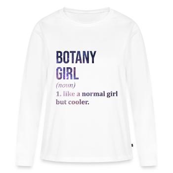 Botanique, Botanique Botanique - T-shirt manches longues Premium bio Femme - blanc - Devant - Julia (174cm)
