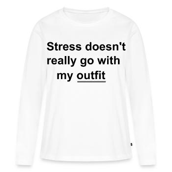 Trend Statement - Women's Premium Organic Long Sleeve Shirt - white - Front - Julia (174cm)