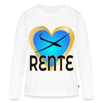 ABSCHIED KOLLEGEN RENTE Abflug - Frauen Premium Bio Langarmshirt - Weiß - Vorne - Julia (174cm)