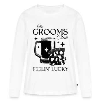 The Grooms Club - Junggesellenabschied Design - Frauen Premium Bio Langarmshirt - Weiß - Vorne - Julia (174cm)
