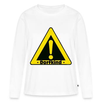 Village Enfant (25) - T-shirt manches longues Premium bio Femme - blanc - Devant - Julia (174cm)