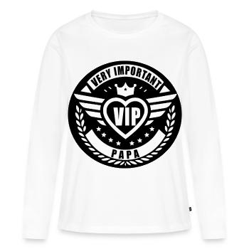 VIP - Women's Premium Organic Long Sleeve Shirt - white - Front - Julia (174cm)