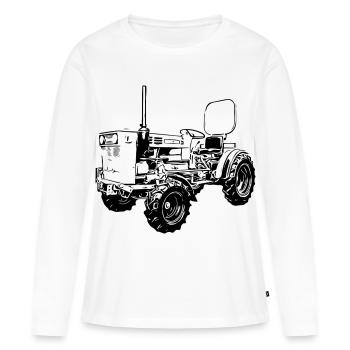 A45 Cult Tractor - Women's Premium Organic Long Sleeve Shirt - white - Front - Julia (174cm)