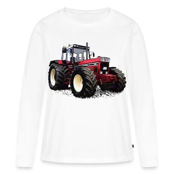 Légende rurale rouge - T-shirt manches longues Premium bio Femme - blanc - Devant - Julia (174cm)