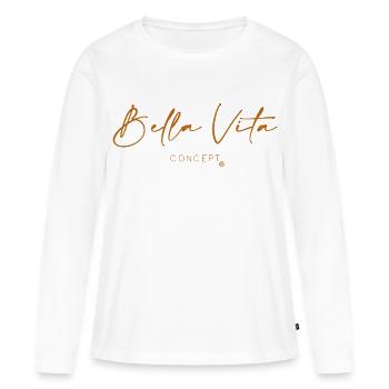 Bella Vita Concept - Women's Premium Organic Long Sleeve Shirt - white - Front - Julia (174cm)