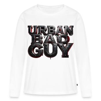 Bad Guy Urban Fetish - Women's Premium Organic Long Sleeve Shirt - white - Front - Julia (174cm)