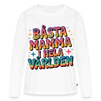 Beste Mama der Welt - Frauen Premium Bio Langarmshirt - Weiß - Vorne - Julia (174cm)