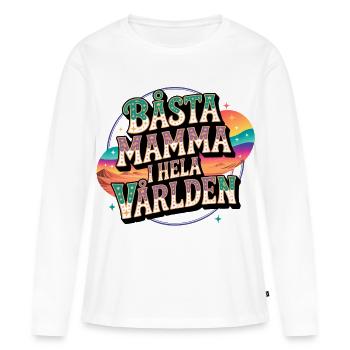 Beste Mama der Welt - Frauen Premium Bio Langarmshirt - Weiß - Vorne - Julia (174cm)