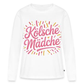 Cologne Filles Carnaval Cologne Filles - T-shirt manches longues Premium bio Femme - blanc - Devant - Julia (174cm)