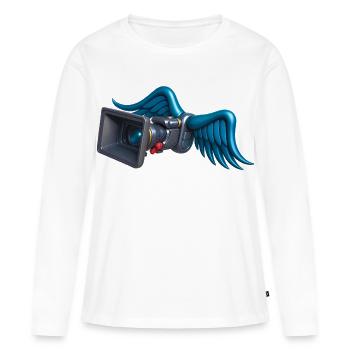 ANGELIC CAM - sound & vision - T-shirt manches longues Premium bio Femme - blanc - Devant - Julia (174cm)
