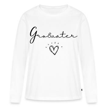 Großvater - Frauen Premium Bio Langarmshirt - Weiß - Vorne - Julia (174cm)