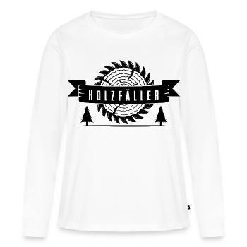 lumberjack - Women's Premium Organic Long Sleeve Shirt - white - Front - Julia (174cm)