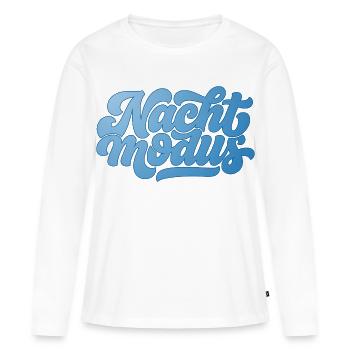Nuit - T-shirt manches longues Premium bio Femme - blanc - Devant - Julia (174cm)