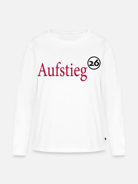 Aufsteiger 2026 Aufstieg - Frauen Premium Bio Langarmshirt - Weiß
