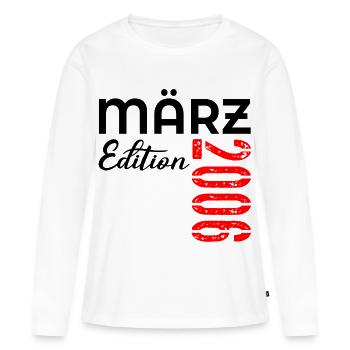 21st birthday March 2006 - Women's Premium Organic Long Sleeve Shirt - white - Front - Julia (174cm)