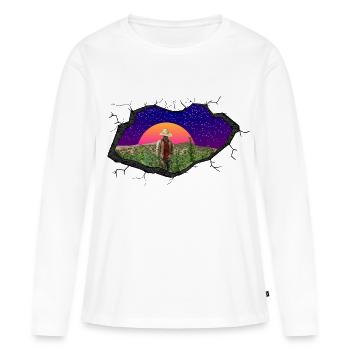 Weed Farmer - Women's Premium Organic Long Sleeve Shirt - white - Front - Julia (174cm)