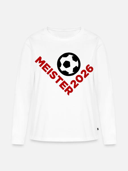 Meister 2026 Meisterschaft - Frauen Premium Bio Langarmshirt - Weiß