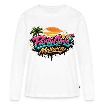 Mallorca Party Girls Graffiti - Women's Premium Organic Long Sleeve Shirt - white - Front - Julia (174cm)