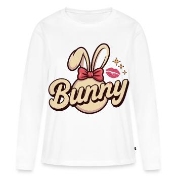 Easter Bunny Bunny Shirt – Sweet Easter Motif - Women's Premium Organic Long Sleeve Shirt - white - Front - Julia (174cm)