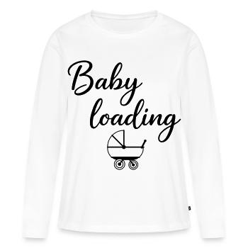 Baby loading - Women's Premium Organic Long Sleeve Shirt - white - Front - Julia (174cm)