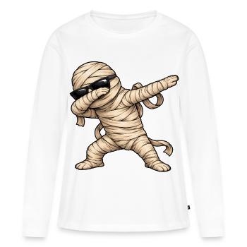 Dabbing Mummy - Women's Premium Organic Long Sleeve Shirt - white - Front - Julia (174cm)