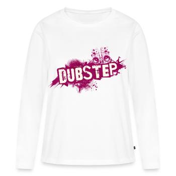 Dubstep graffiti grunge - Women's Premium Organic Long Sleeve Shirt - white - Front - Julia (174cm)