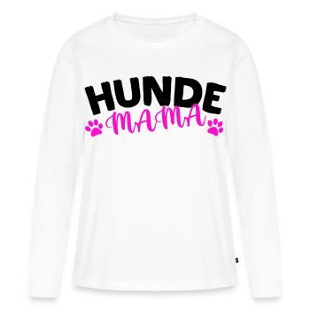 Hunde Mama - Frauen Premium Bio Langarmshirt - Weiß - Vorne - Julia (174cm)