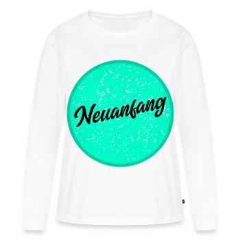 Fresh start - Women's Premium Organic Long Sleeve Shirt - white - Front - Julia (174cm)