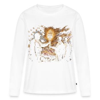 Veterans Day Für Demokraten - Frauen Premium Bio Langarmshirt - Weiß - Vorne - Julia (174cm)