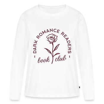 Dunkle Liebesroman-Buchclub-Ästhetik - Frauen Premium Bio Langarmshirt - Weiß - Vorne - Julia (174cm)