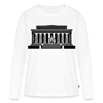 Mémorial Lincoln - T-shirt manches longues Premium bio Femme - blanc - Devant - Julia (174cm)